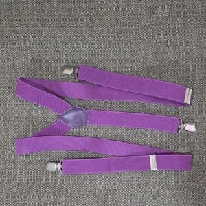 Vibrant Purple Kids Suspenders